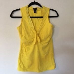 Victoria's Secret fitted yellow Tank Top, v-neck